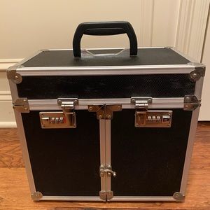 Black Makeup Train Case